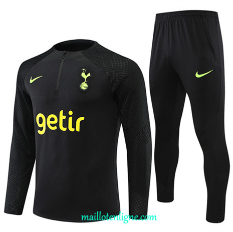 Thai Maillot Ensemble Player Tottenham Hotspur Survetement Noir 2022/2023 E954