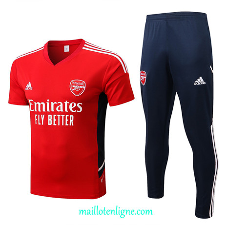 Thai Maillot Ensemble Arsenal Training Rouge/Bleu Marine 2022/2023 E1220