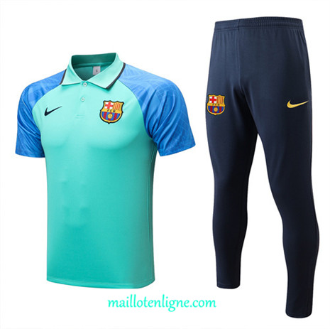 Thai Maillot Ensemble polo Barcelone Training Bleu 2022/2023 E1126