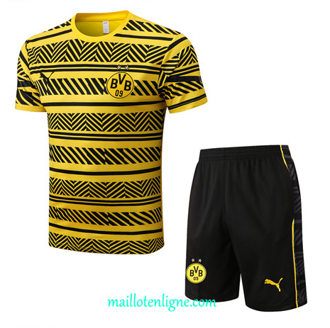 Thai Maillot Ensemble Borussia Dortmund + Short Training Jaune/Noir 2022/2023 E1099