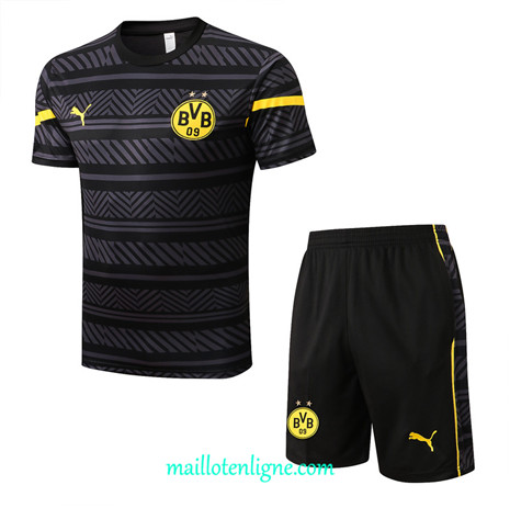 Thai Maillot Ensemble Borussia Dortmund + Short Training Noir 2022/2023 E1100