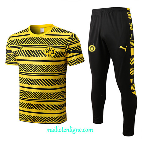 Thai Maillot Ensemble Borussia Dortmund Training Jaune/Noir 2022/2023 E1102