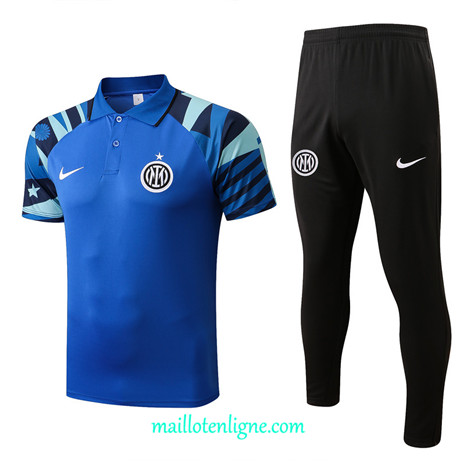 Thai Maillot Ensemble polo Inter Milan Training Bleu 2022/2023 E1282