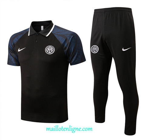 Thai Maillot Ensemble polo Inter Milan Training Noir 2022/2023 E1283