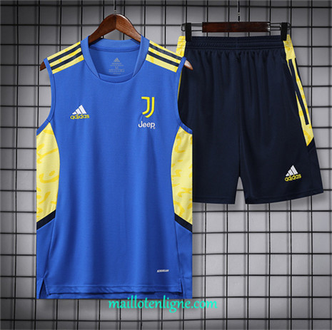 Thai Maillot Ensemble Juventus Debardeur Training Bleu 2022/2023 E1284