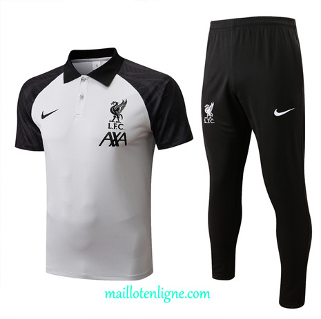 Thai Maillot Ensemble Liverpool Training Gris/Bleu Marine 2022/2023 E1255