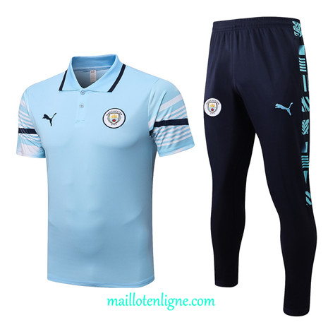 Thai Maillot Ensemble Manchester City Training Bleu 2022/2023 E1260