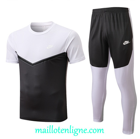 Thai Maillot Ensemble Nike Training Blanc/Noir 2022/2023 E1081