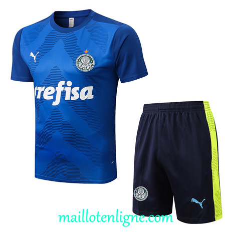 Thai Maillot Ensemble Palmeiras + Short Training Bleu 2022/2023 E1092
