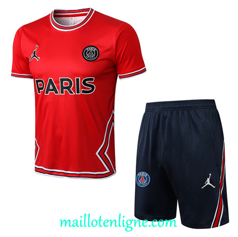 Thai Maillot Ensemble Paris PSG + Short Training Blanc/Bleu Marine 2022/2023 E1177