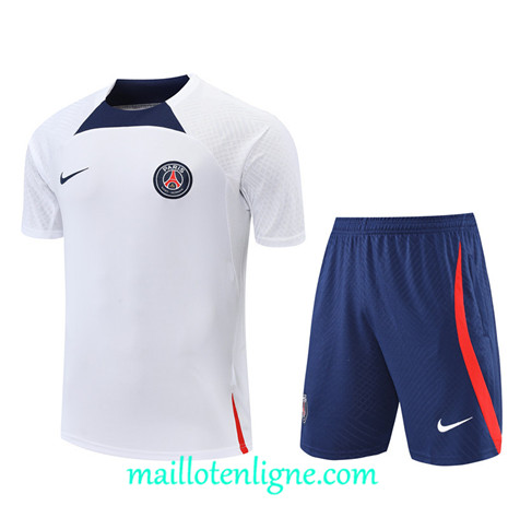 Thai Maillot Ensemble Paris PSG + Short Training Rouge/Bleu 2022/2023 E1179