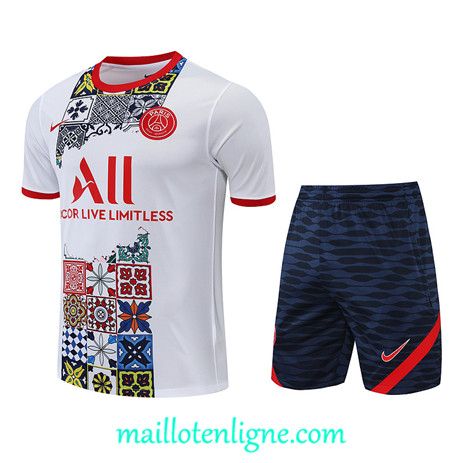 Thai Maillot Ensemble Paris PSG + Short Training Bleu Marine 2022/2023 E1180