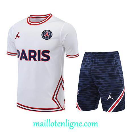 Thai Maillot Ensemble polo Paris Training Rouge/Bleu Marine 2022/2023 E1190