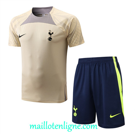 Thai Maillot Ensemble Tottenham Hotspur + Short Training Kaki/Bleu Marine 2022/2023 E1270