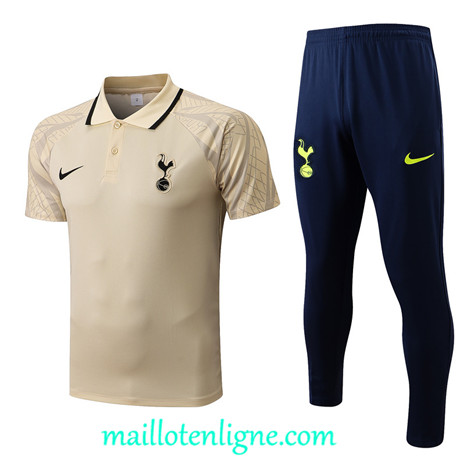 Thai Maillot Ensemble polo Tottenham Hotspur Training Kaki/Bleu Marine 2022/2023 E1272