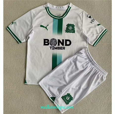 Thai Maillot Plymouth Argyle Enfant Exterieur 2023 2024 ligne m3040