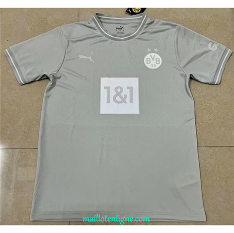 Thai Maillot Borussia Dortmund Gris 2023 2024 ligne m3117