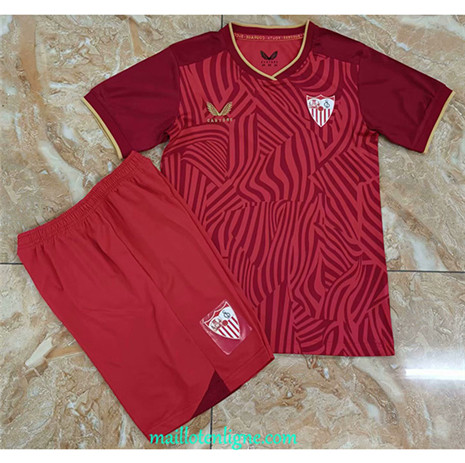 Thai Maillot Sevilla Enfant Exterieur 2023 2024 ligne m3203