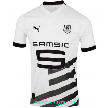 Thai Maillot Stade Rennais Exterieur Blanc 2023 2024 ligne m3232