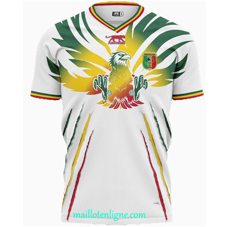 Thai Maillot Mali Africa Cup Domicile Blanc 2023 2024 ligne m3261