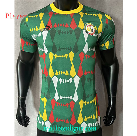 Thai Maillot Sénégal Player Vert 2023 2024 ligne m3281