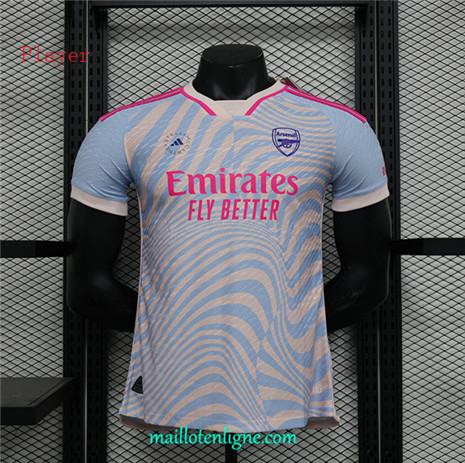 Thai Maillot Arsenal Player Light blue 2023 2024 ligne m3287