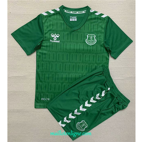 Thai Maillot Everton Enfant Gardien de but Vert 2023 2024 ligne m3318