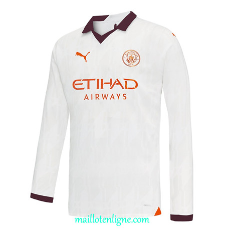 Thai Maillot Manchester City Third Manche Longue 2023 2024 ligne m3338