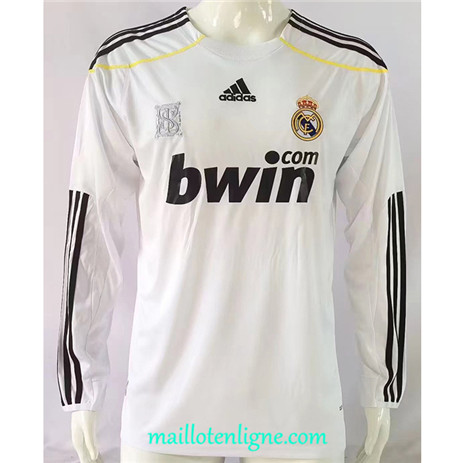 Thai Maillot Retro Real Madrid Domicile Manche Longue 2009-10 ligne m3378