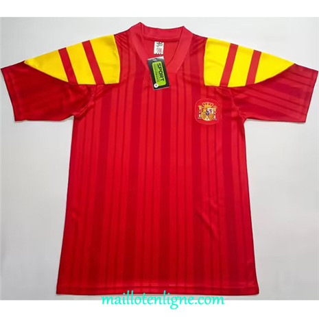 Thai Maillot Retro Espagne Domicile 1992-94 ligne m3381