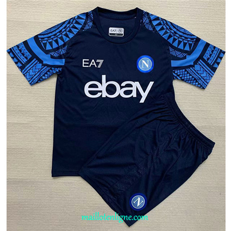 Thai Maillot Napoli Enfant Training Bleu 2023 2024 ligne m3431