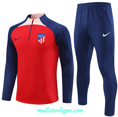 Thai Maillot Ensemble Atletico de Madrid Survetement Rouge 2023 2024 ligne m3483