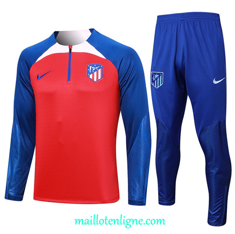 Thai Maillot Ensemble Atletico de Madrid Survetement Rouge 2023 2024 ligne m3486