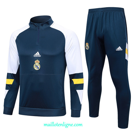 Thai Maillot Ensemble Real Madrid Survetement Bleu 2023 2024 ligne m3500