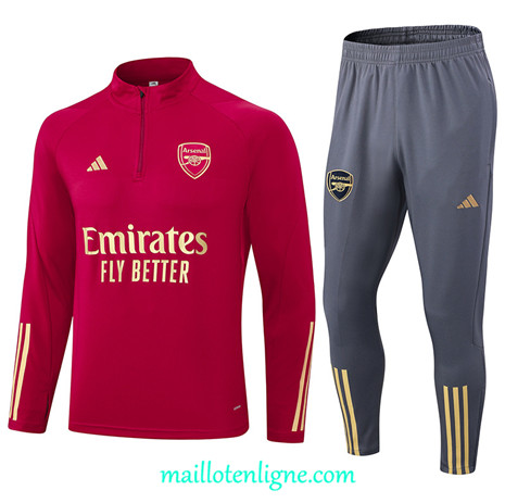 Thai Maillot Ensemble Arsenal Survetement Rose 2023 2024 ligne m3543