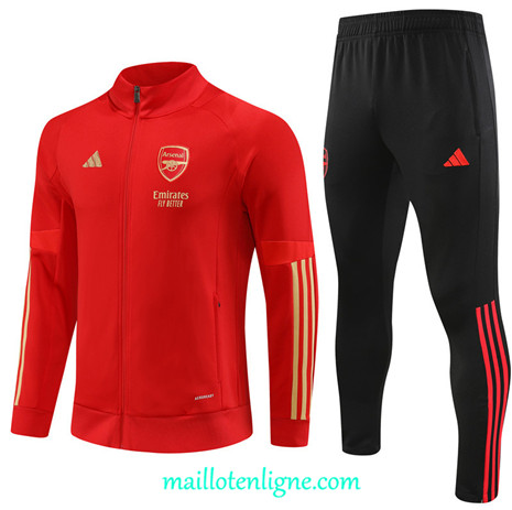 Thai Maillot Ensemble Arsenal Veste Survetement Rouge 2023 2024 ligne m3547