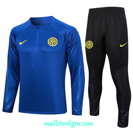 Thai Maillot Ensemble Inter Milan Survetement Bleu 2023 2024 ligne m3596