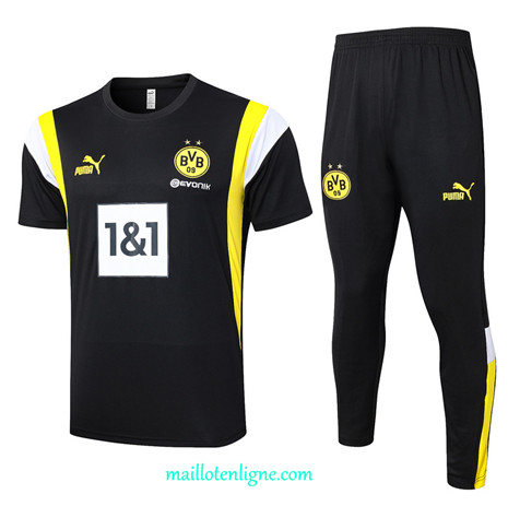 Thai Maillot Ensemble Borussia Dortmund Training Noir 2023 2024 ligne m3680