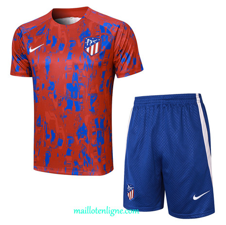 Thai Maillot Ensemble Atletico de Madrid Training Rouge 2023 2024 ligne m3696