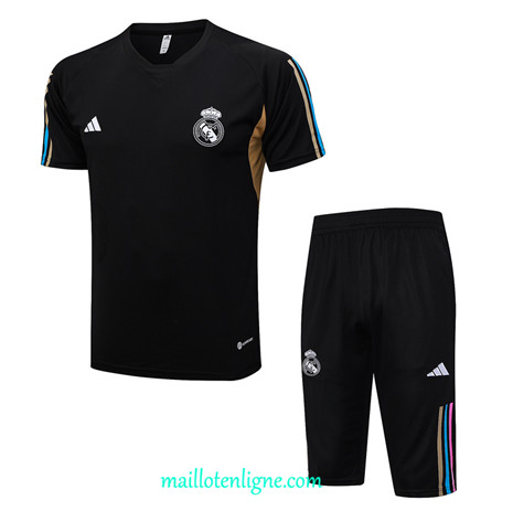 Thai Maillot Ensemble Real Madrid Training Noir 2023 2024 ligne m3708