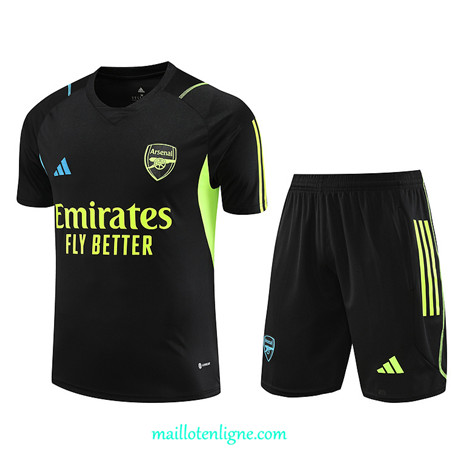 Thai Maillot Ensemble Arsenal Training Noir 2023 2024 ligne m3747