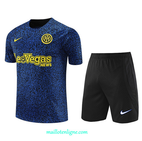 Thai Maillot Ensemble Inter Milan Training Bleu 2023 2024 ligne m3788