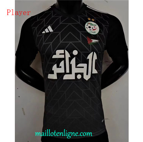 Thai Maillot Player Algérie Noir 2023 2024 maillotenligne 0216