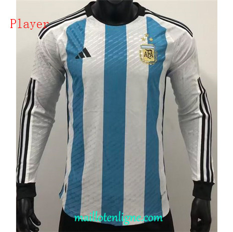 Thai Maillot Player Argentine Domicile 3 star Manche Longue 2022/2023 ligne2513