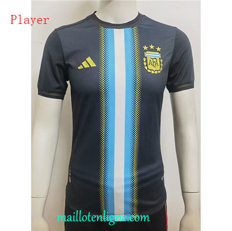 Thai Maillot Player Argentine 3 étoiles Especial Noir 2022 2023 maillotenligne 0221