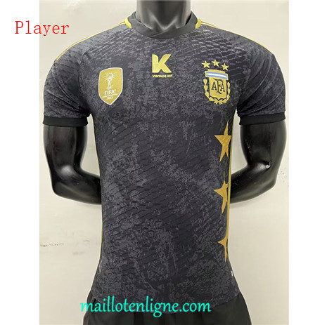 Thai Maillot Player Argentine Édition spéciale Noir 2022 2023 maillotenligne 0224