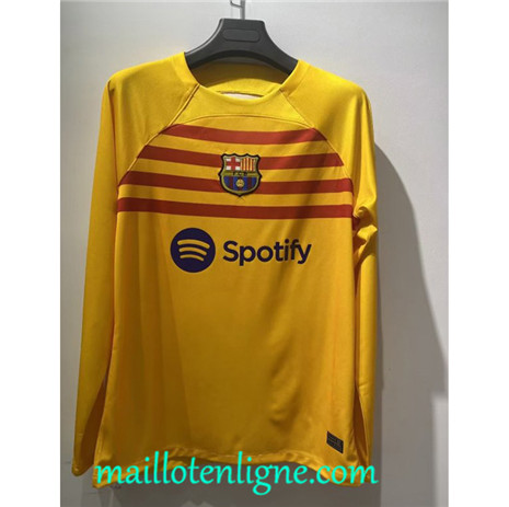 Thai Maillot Barcelone Fourth Manche Longue 2022 2023 maillotenligne 0170