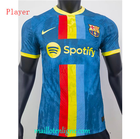 Thai Maillot Player Barcelone Classic Vert foncé 2023 2024 maillotenligne 0177