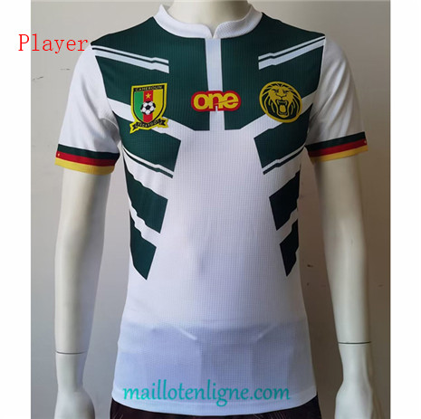 Thai Maillot Cameroun Player Exterieur Blanc 2022/2023 ligne2532