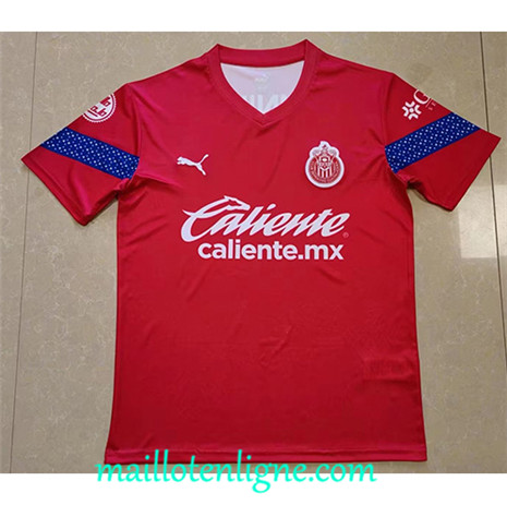 Thai Maillot Chivas Maillot training Rouge 2022 2023 maillotenligne 0092